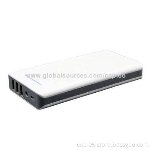 High Capacity Power Bank with Triple USB, 2,4000mAh, Max Output 4A